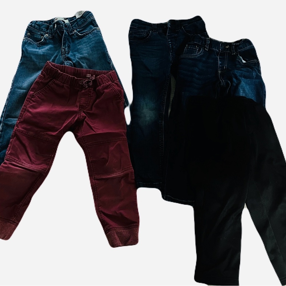 Stylish Kids Bottoms Set - Blue, Black, Red